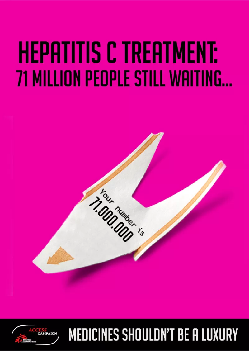 Hepatitis C Poster - Millions waiting for treatment