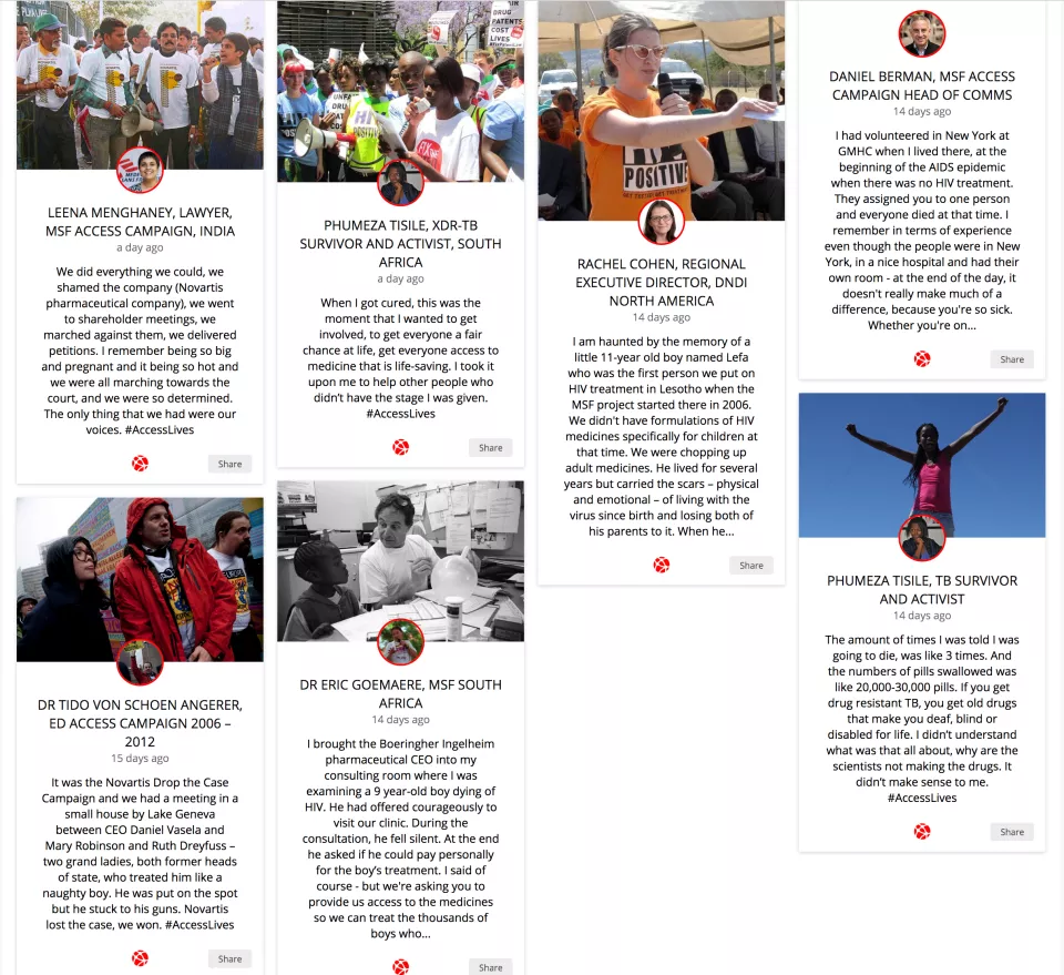 Access Campaign - 20 years - #AccessLives stories